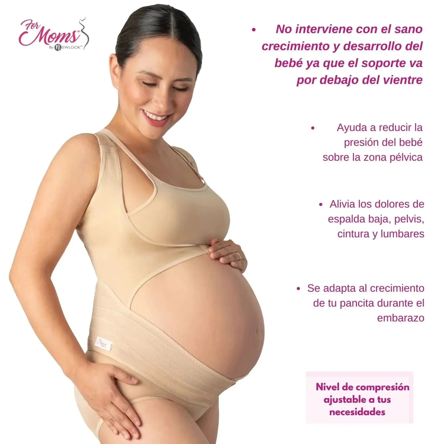 For Moms Faja Para Embarazo Tipo Chaleco Con Soporte Espalda