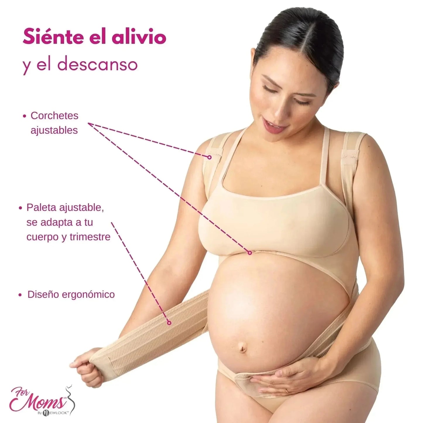 For Moms Faja Para Embarazo Tipo Chaleco Con Soporte Espalda