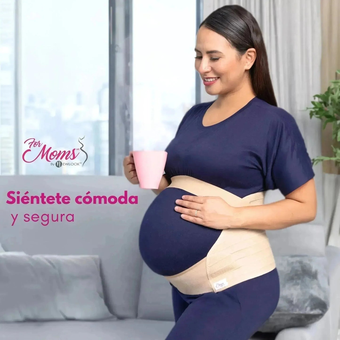 For Moms Fajas Para Embarazadas Soporte Maternal Tela Multilinea Suave