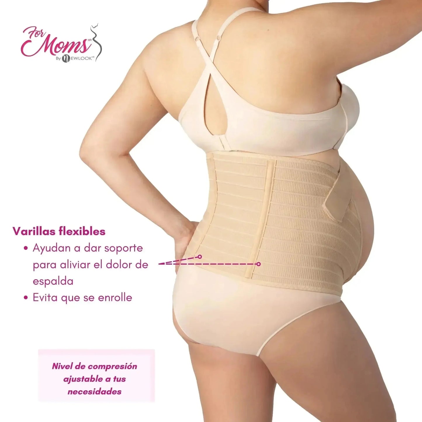 For Moms Fajas Para Embarazadas Soporte Maternal Tela Multilinea Suave