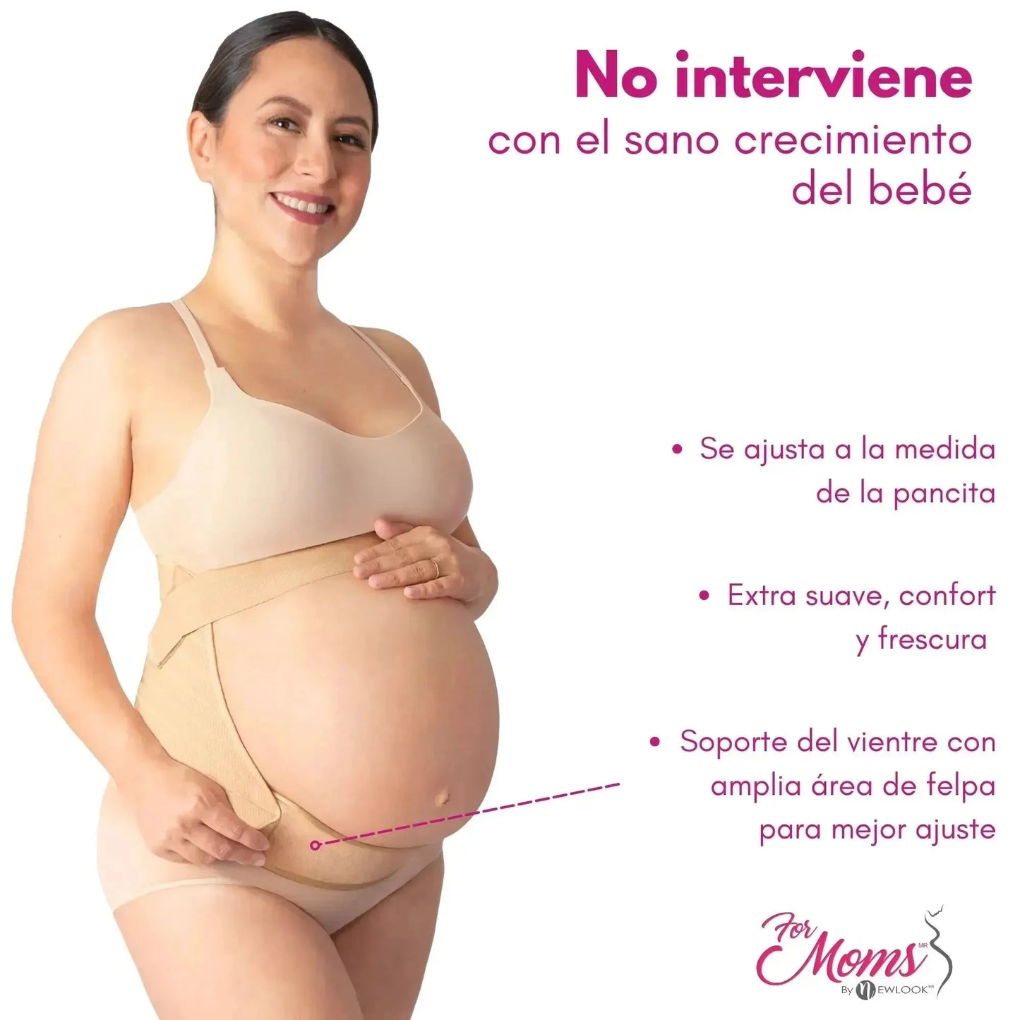 For Moms Fajas Para Embarazadas Soporte Maternal Tela Multilinea Suave