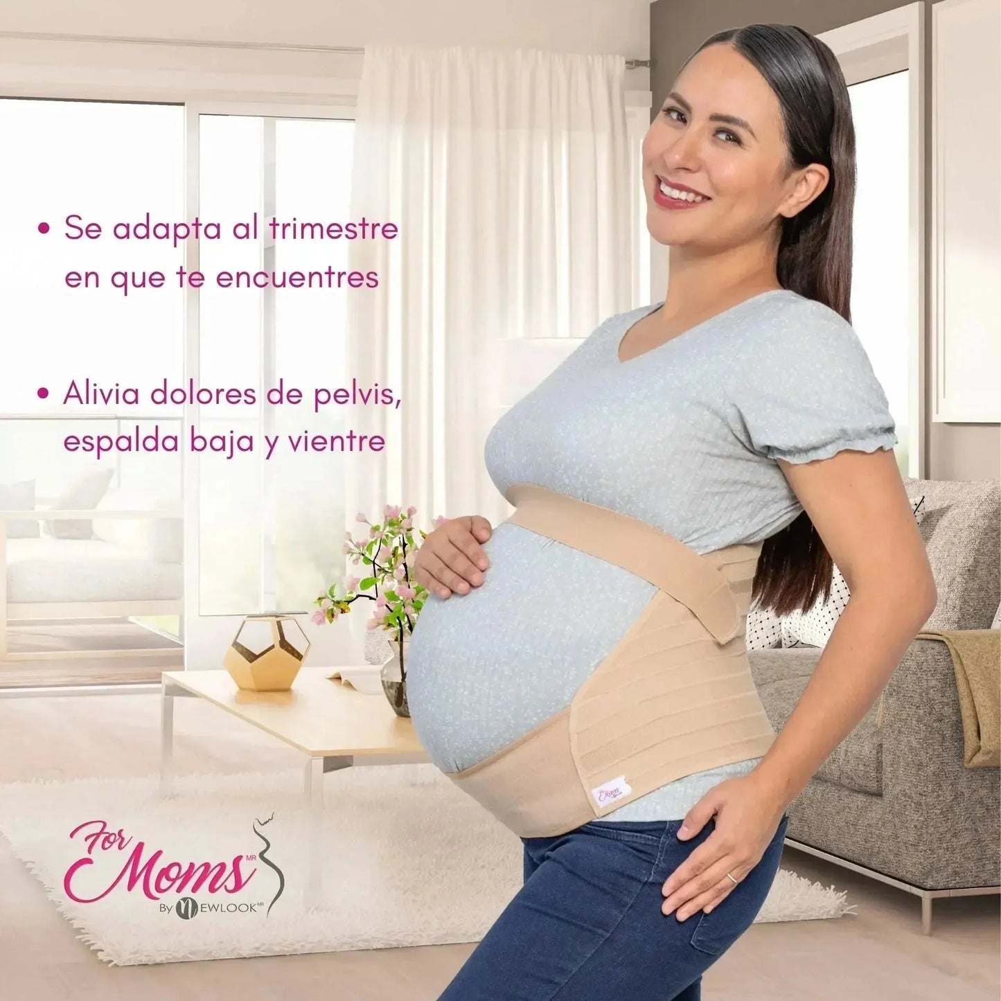 For Moms Fajas Para Embarazadas Soporte Maternal Tela Multilinea Suave
