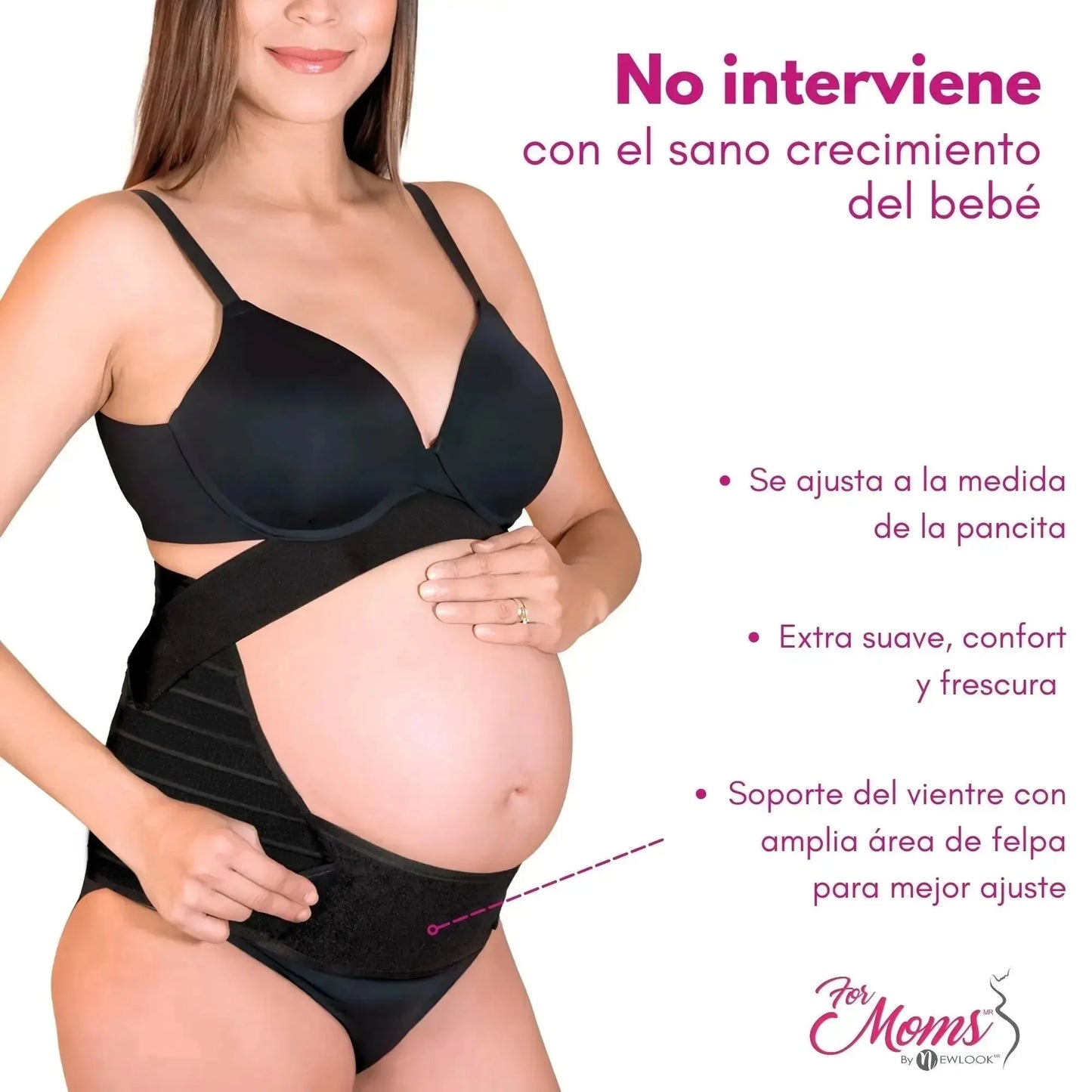 For Moms Fajas Para Embarazadas Soporte Maternal Tela Multilinea Suave