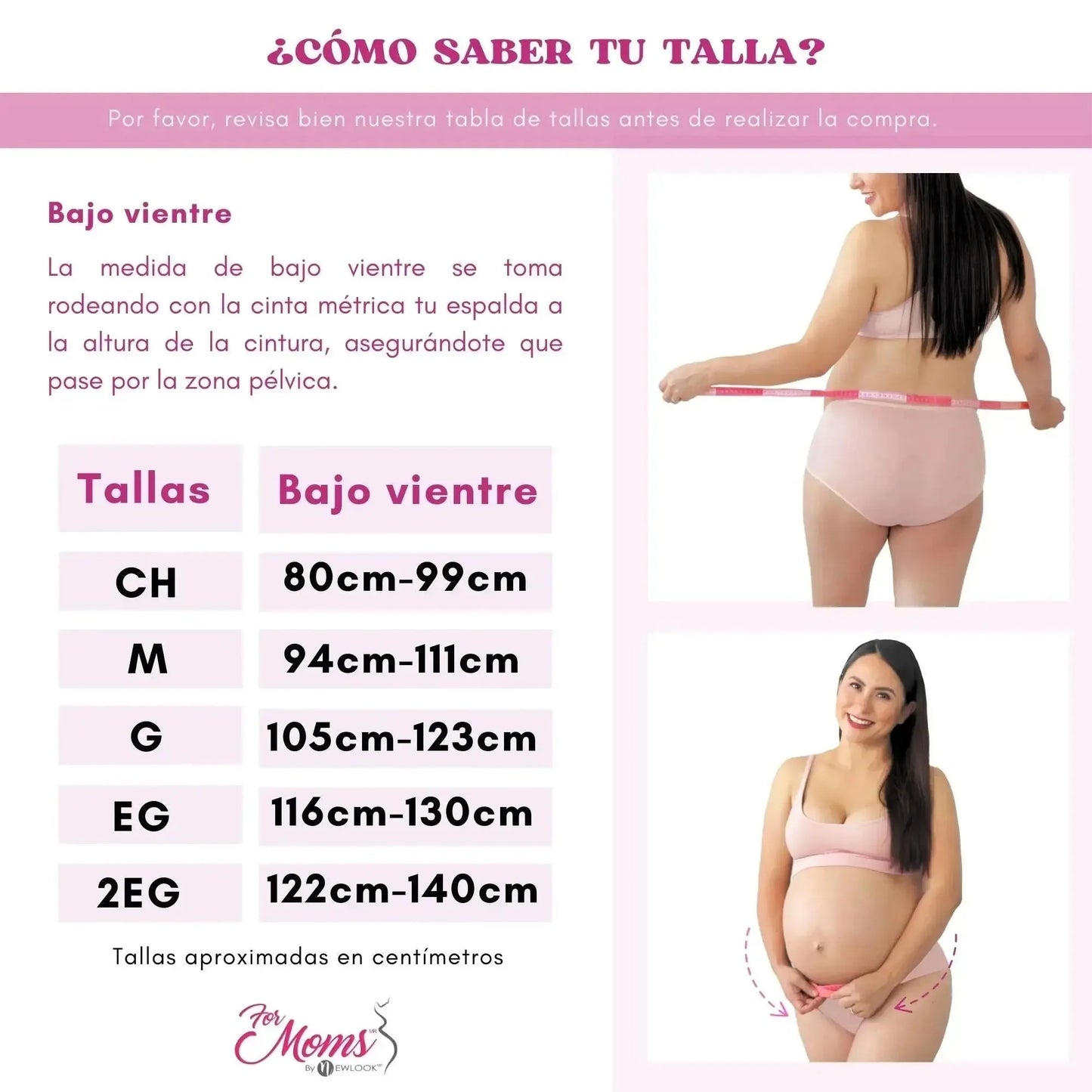 For Moms Fajas Para Embarazadas Soporte Maternal Tela Multilinea Suave
