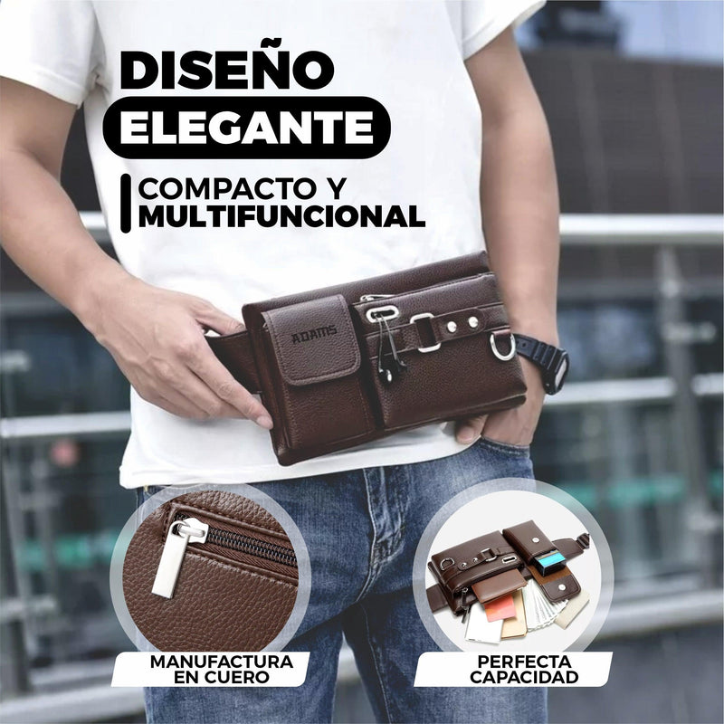 Bolso de Cuero Impermeable y Multifuncional- Adams™