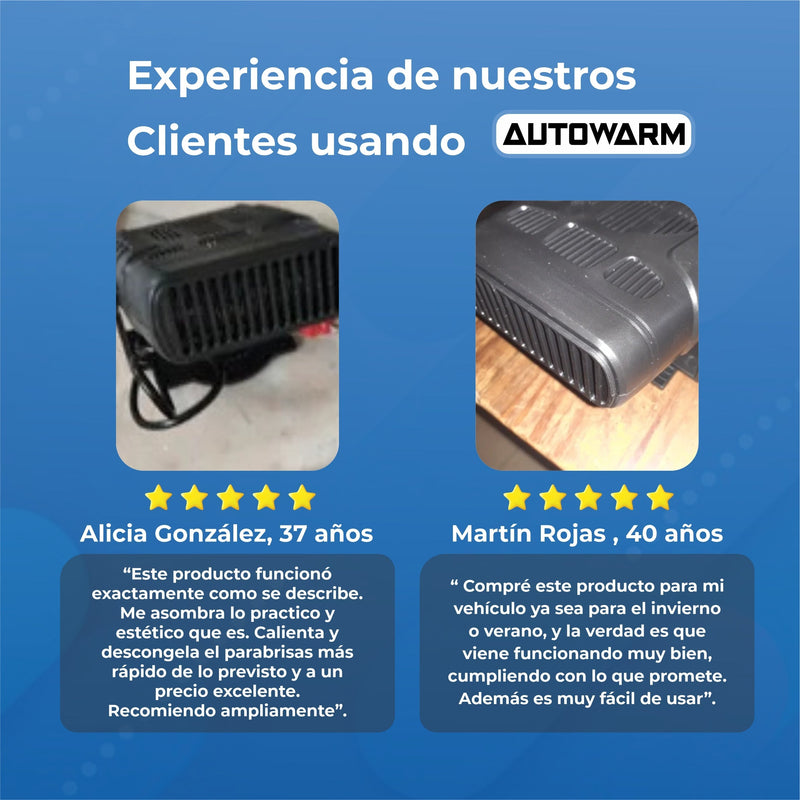 Calentador Portátil Para Autos 2 en 1 - AutoWarm©