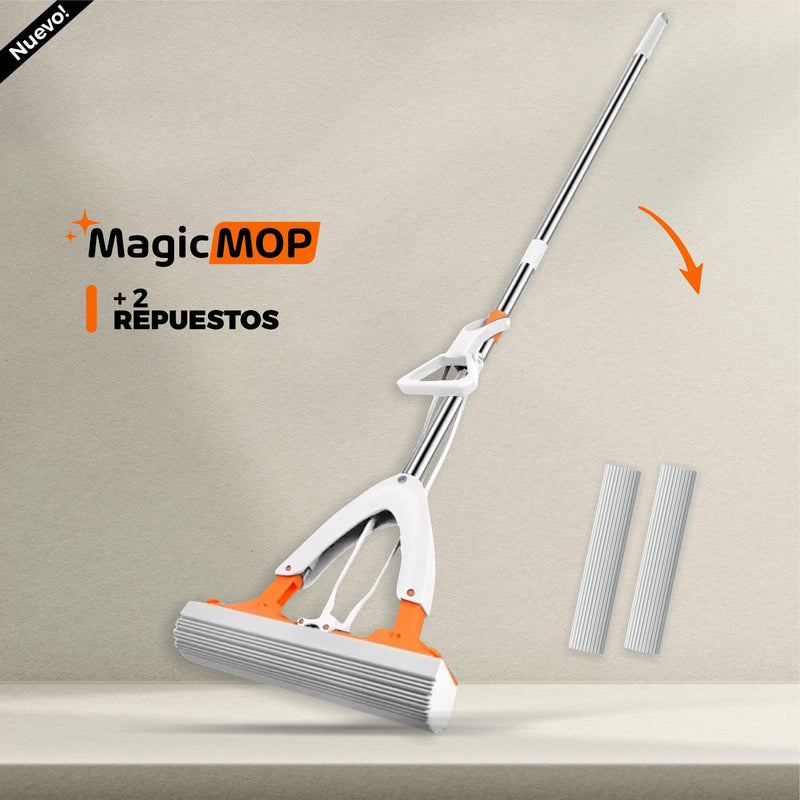 Mopa 2 en 1 Auto Exprimible y Extensible- MagicMop©