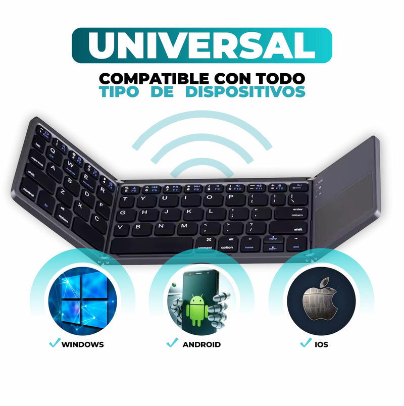 Teclado Plegable Inalámbrico Portátil - PockeTouch®