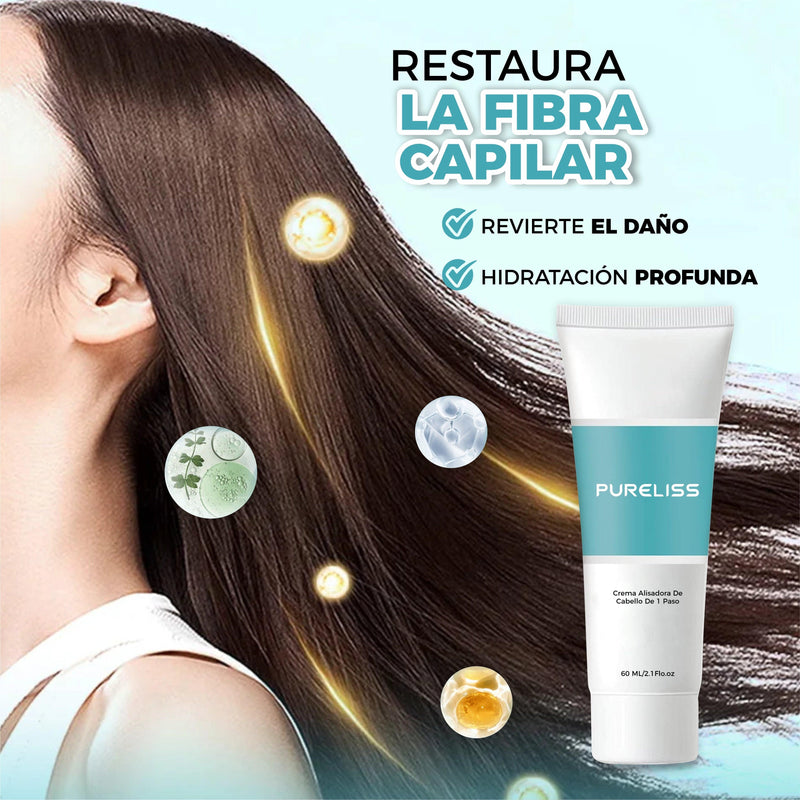 Crema Alisadora De Cabello De 1 Paso -  PureLiss®