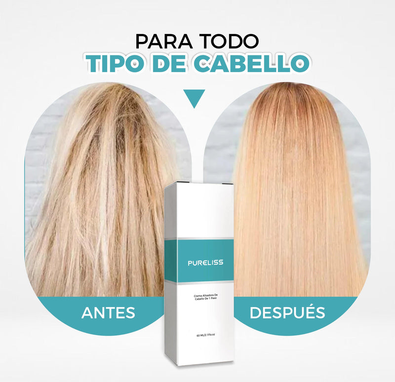 Crema Alisadora De Cabello De 1 Paso -  PureLiss®