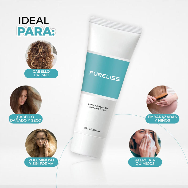 Crema Alisadora De Cabello De 1 Paso -  PureLiss®