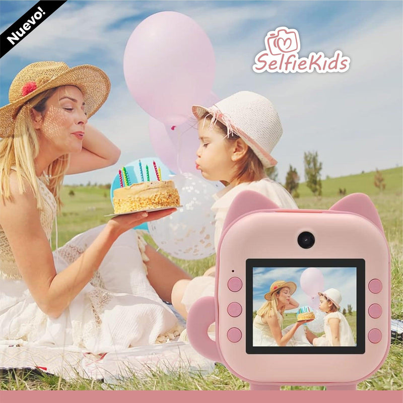 Cámara De Fotos  De Impresión Instantánea Para Niños - SelfieKids©