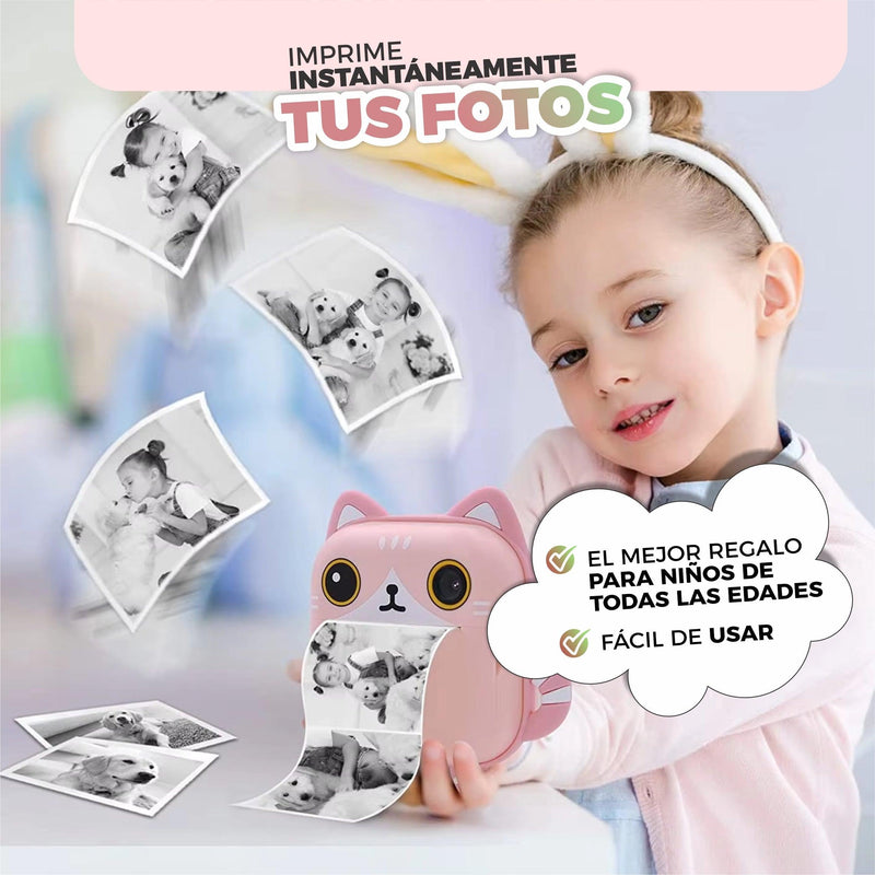 Cámara De Fotos  De Impresión Instantánea Para Niños - SelfieKids©