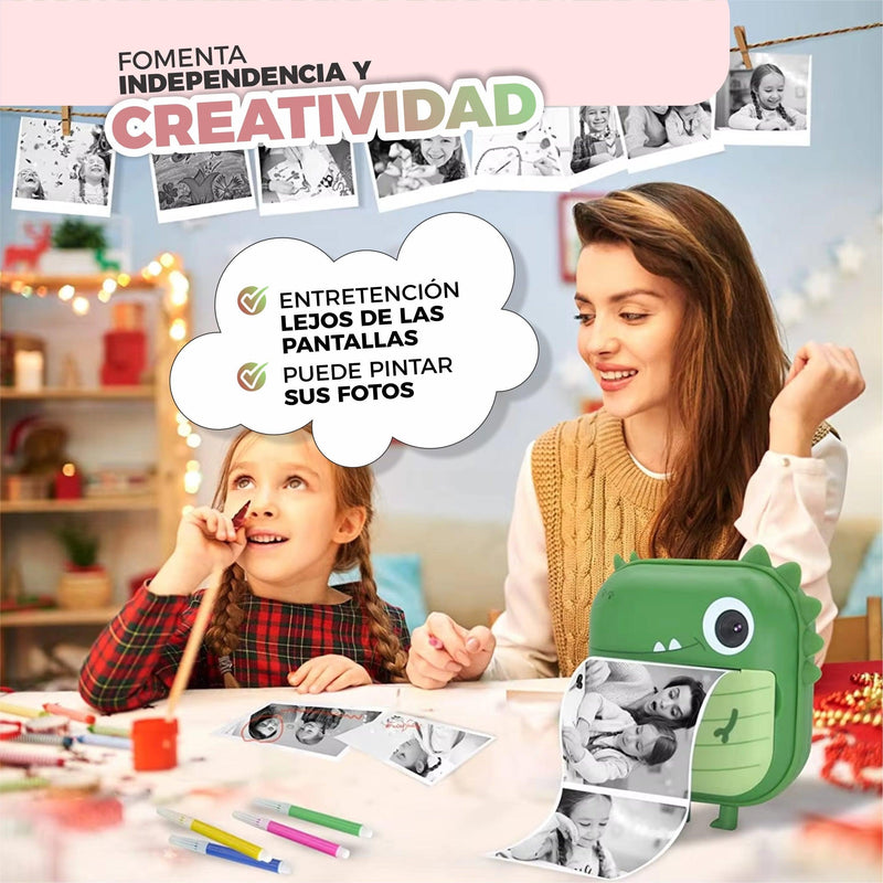 Cámara De Fotos  De Impresión Instantánea Para Niños - SelfieKids©