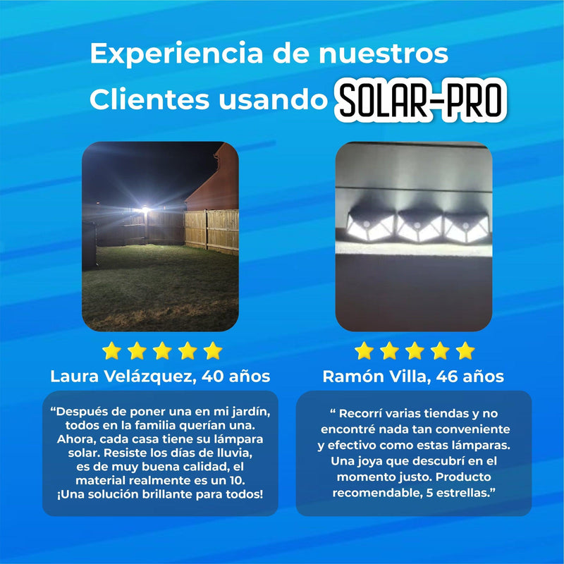 Luz Led Solar de Exteriores - SolarPro©