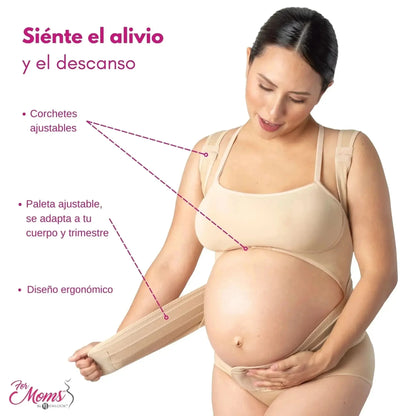 For Moms Faja Para Embarazo Tipo Chaleco Con Soporte Espalda
